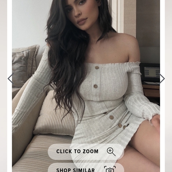 NWOT FN pink off shoulder dress - Picture 4 of 4